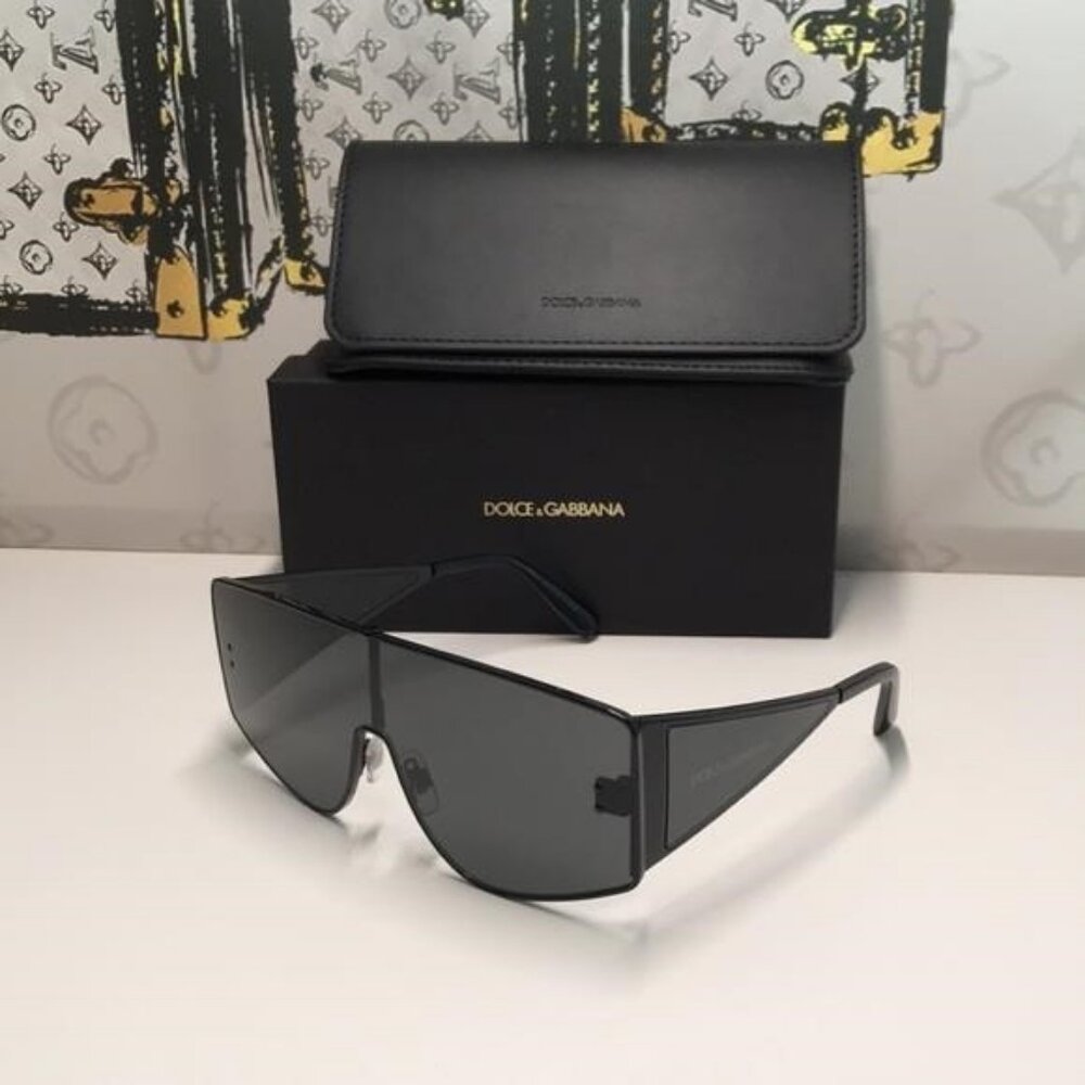 New Authentic Dolce & Gabbana DG2305 Shield Sunglasses